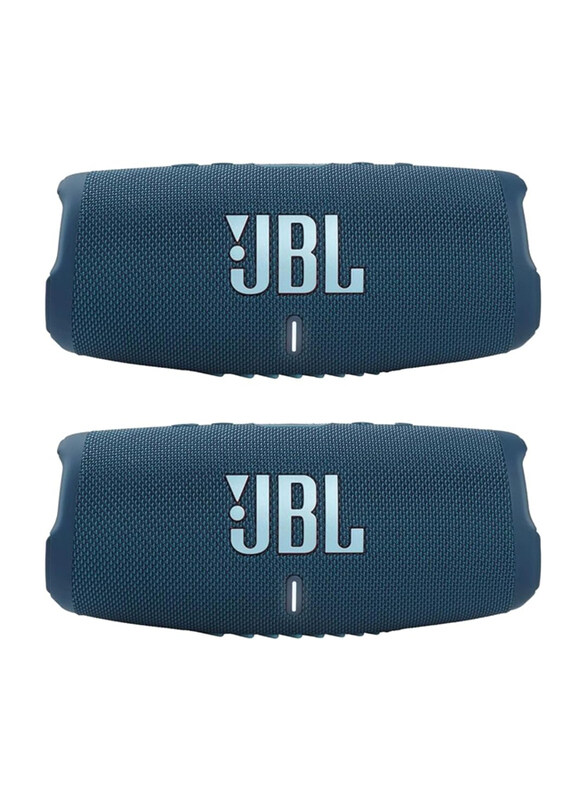 

JBL Charge 5 Waterproof Portable Bluetooth Speaker, 2 Piece, Blue