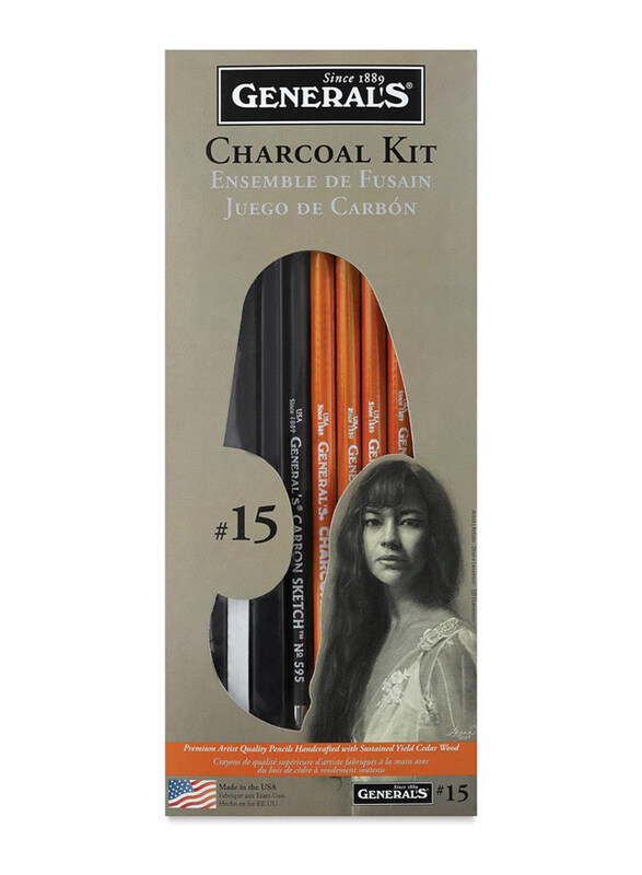 

General Pencil Charcoal Drawing Kit, Multicolour