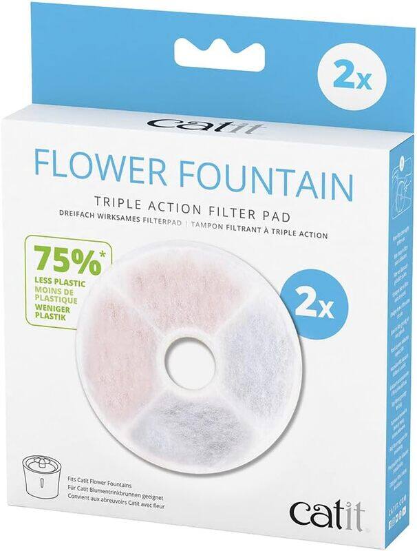 

Catit Flower Fountain Triple Action Filter Pad 2pcs