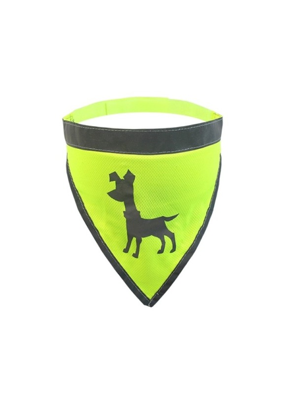 Visibility Dog Bandana Medium Neon Yellow