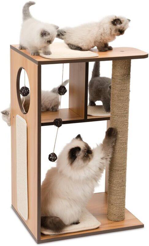 

Catit Premium Cat Furniture V Box Large Walnut