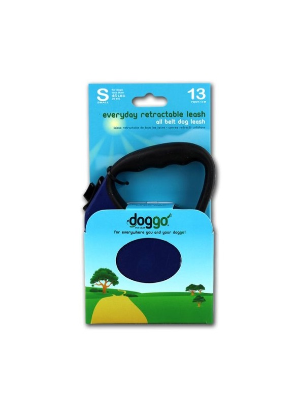 Doggo everyday retractable leash 4m small blue