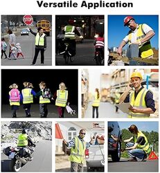 Pack of 6 High Visibility Multi-Use Vest - Safety and Utility in Bright Yellow