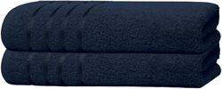 2 Pack of Premium Bath Towel Navy 85 X 145CM