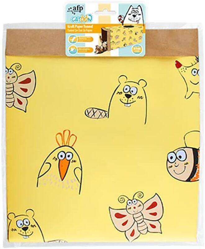 

All For Paws Carton Kraft Paper Tunnel Yellow