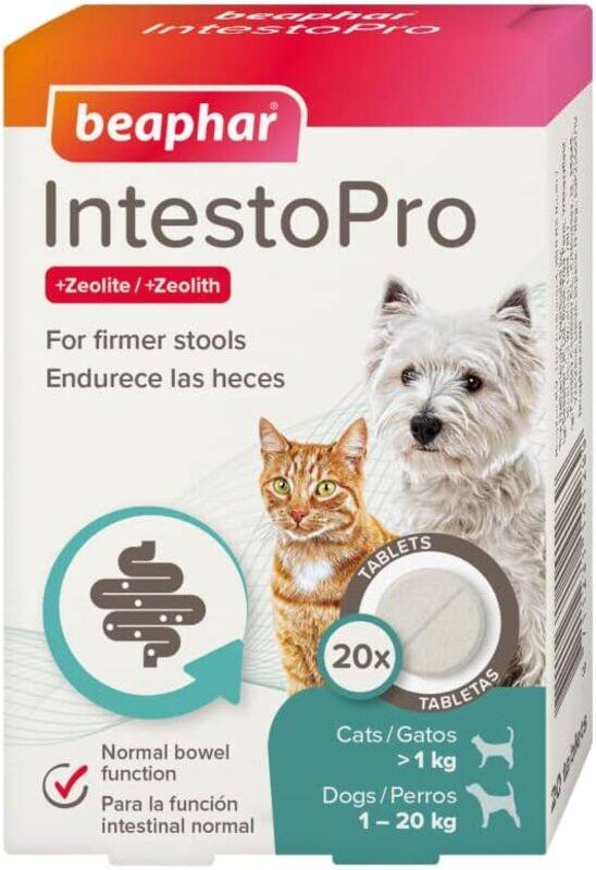 

Beaphar IntestoPro Anti Diarrhea Tablet Small Dog and Cat 20 tab