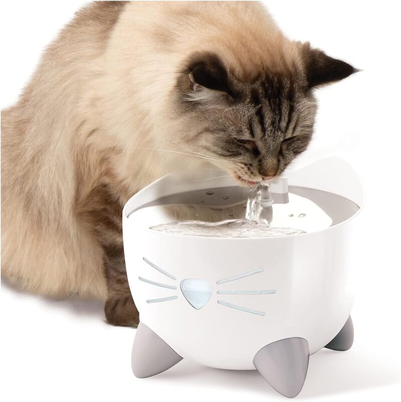 Catit PIXI Smart Fountain with Stainless Steel Top 2L White