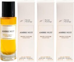 Scent Synergy Pack of 3 AMBRE NUIT Perfume 30ml