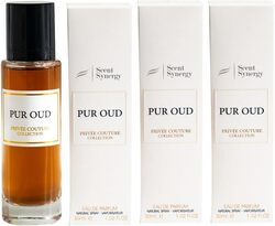 Scent Synergy Pack of 3 PUR OUD Perfume 30ml
