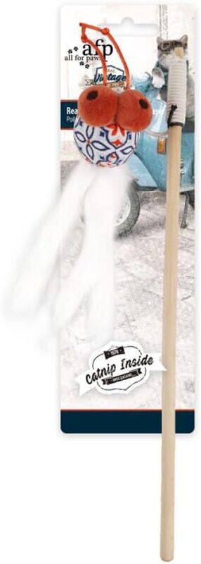 

All For Paws Vintage Real Rabbit Fur Pompom Teaser
