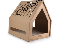 Classic Comfort Home Sweet Home Cardboard Hideaway Scratcher