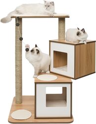Premium Cat Furniture V Double Walnut
