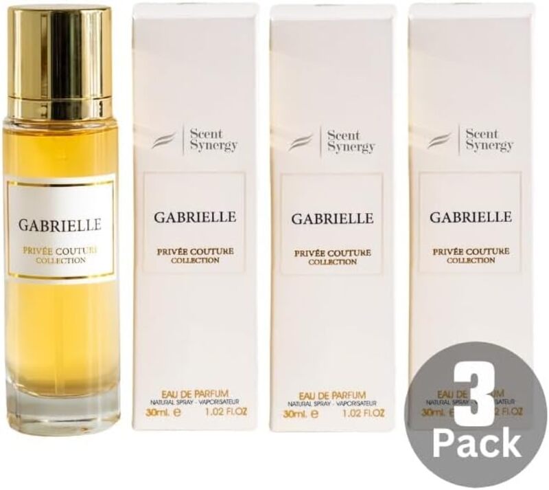 Scent Synergy Pack of 3 Gabrielle Eau De Parfum 30 ML