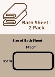 4 Pack of Premium Bath Towel Navy 85 X 145CM