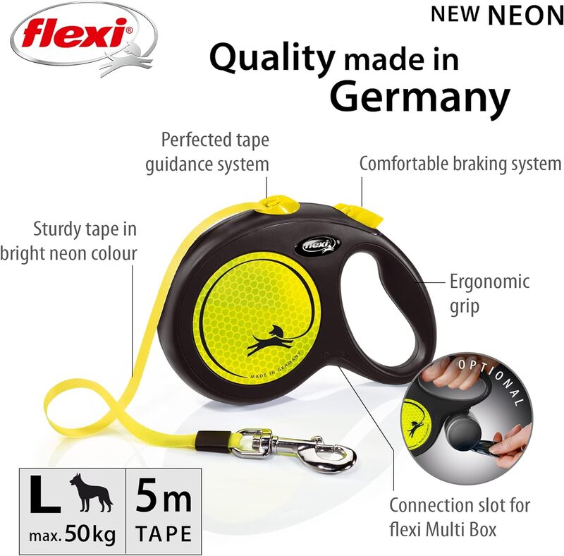 New Neon Tape 5m Yellow, Large