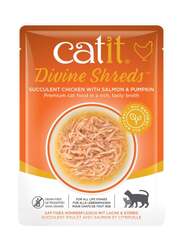 Catit Divine Shreds Chicken with Salmon Pumpkin 18pcs