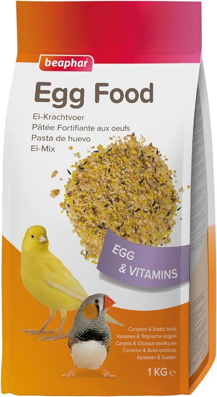 طعام بيض لطيور الكناري والطيور الغريبة 1 كجم