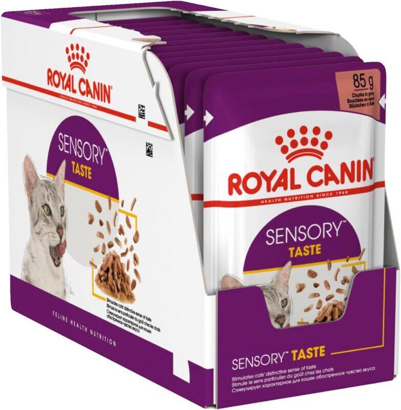 

Royal Canin Feline Health Nutrition Sensory Taste Gravy (WET FOOD - POUCHES) 12x85G