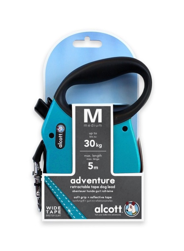 Adventure Retractable leash 5m Medium Blue