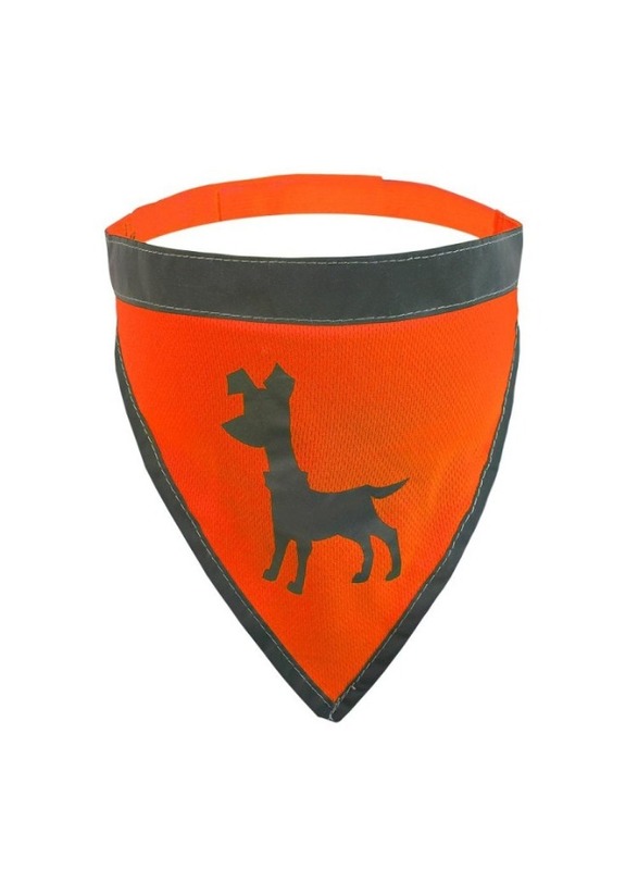 Visibility Dog Bandana Large Neon Orange