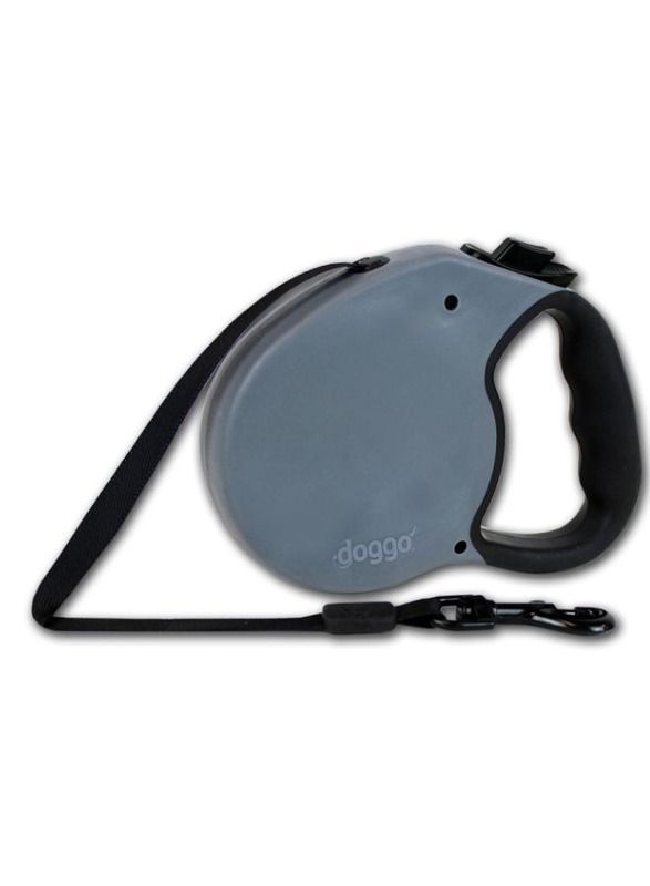 Doggo everyday retractable leash 4m Small grey