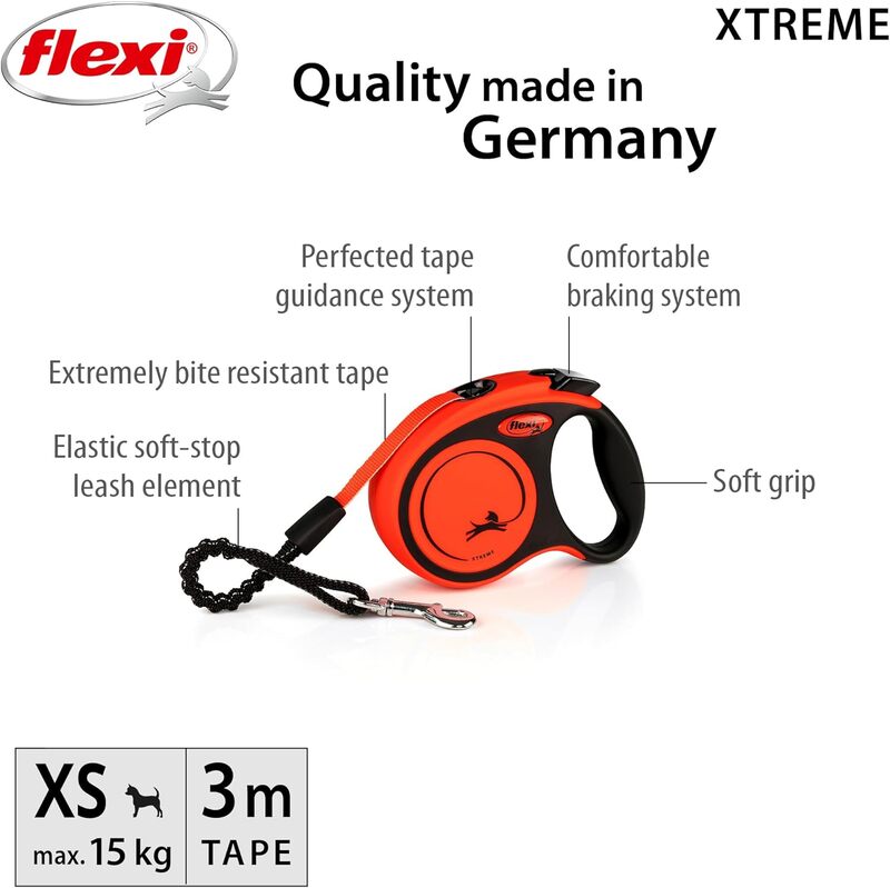 Xtreme Tape 3m, Black/Orange, XS