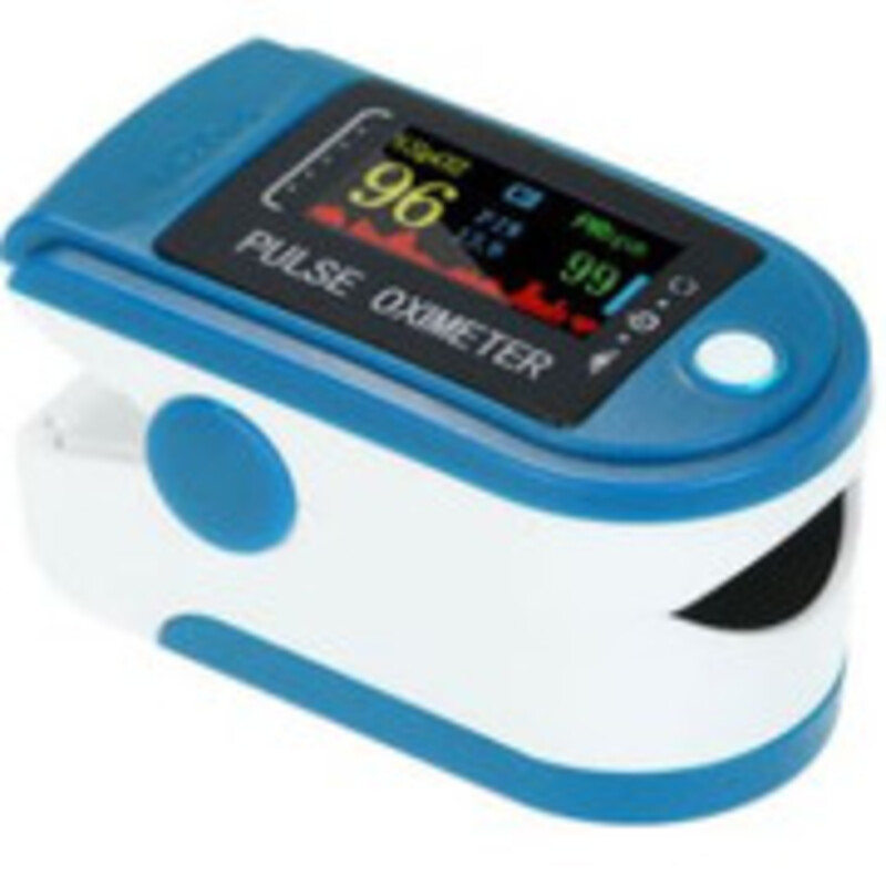 Digital Fingertip Pulse Oximeter OLED Display Blood Oxygen Sensor Saturation Mini SpO2 Monitor PR Pulse Rate Measurement Meter for Nursing Home Sports Lover Blue