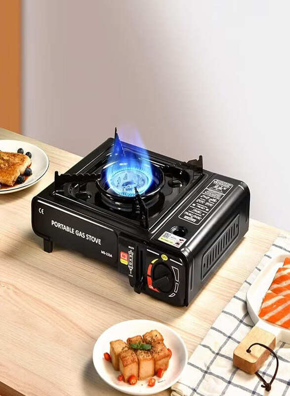 

Zeesquare Portable Camp Burner with Single Burner, Black