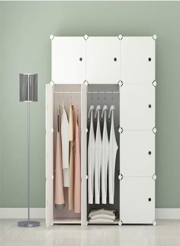 

Zeesquare Clothes Storage Cabinet Wardrobe, White