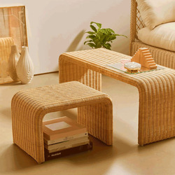 Ligna Furniture Wicker Console, Natural