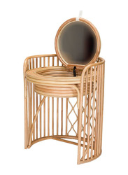 Ligna Furniture Style A Liza Rattan Vanity & Stool, Natural