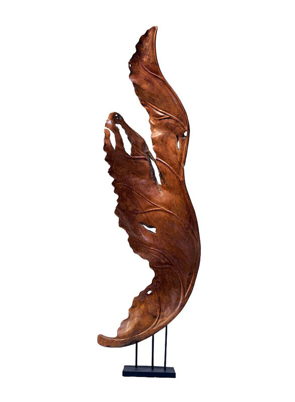 

Ligna Furniture Poise Mahogany Wood Sculpture, Natural