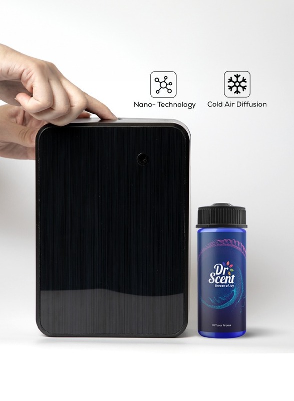 Combo Pack - Essential Oil Smart Scent Diffuser Fragrance Machine (Black) With Diffuser Aroma Oil - Address (170ml)