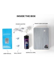  Combo Offer - Essential Oil Smart Scent Diffuser Fragrance Machine (White) With Luxury Diffuser Aroma Oil (170ml)