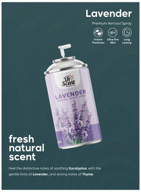 Dr Scent Lavender Aerosol Air Freshener Spray, 300ml