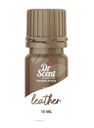 Dr Scent Portable Leather Aroma, 10ml, Brown/White