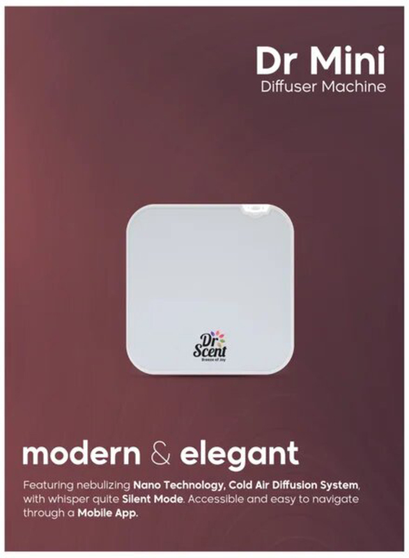 Dr Scent Essential Oil Diffuser Mini Machine, White