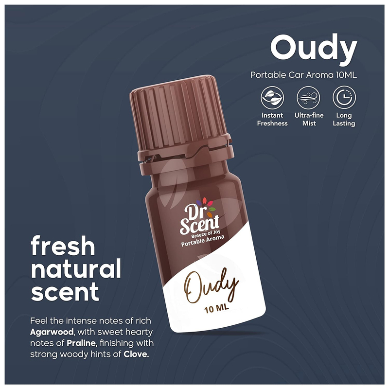 Dr Scent Portable Oudy Aroma, 10ml, Brown/White