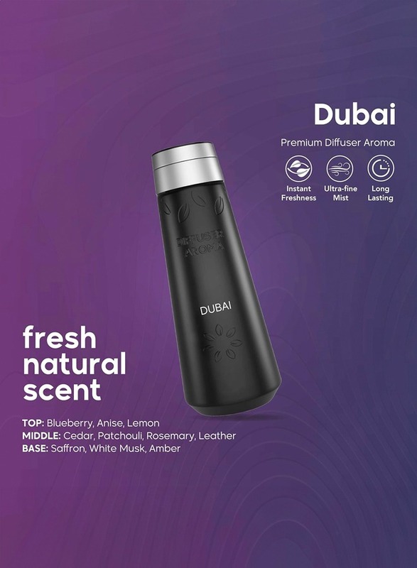 Diffuser Aroma Primum , Dubai Scent - With Gentle and Natural Hints of Blueberry, Safron, White Musk, Rosemary and Amber (Medium)