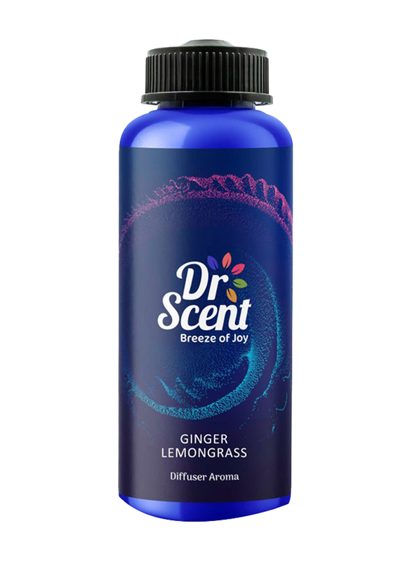 Dr Scent Aroma Diffuser, 500ml, Ginger LemonGrass, Black/Blue