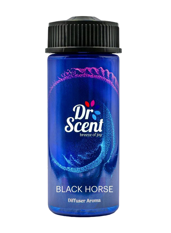 Dr Scent Aroma Diffuser, 170ml, Black Horse, Black/Blue