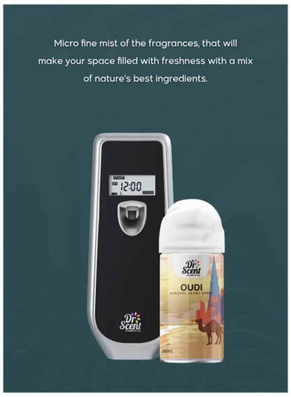 Dr Scent Oudi Air Freshener Aerosol Spray, 300ml