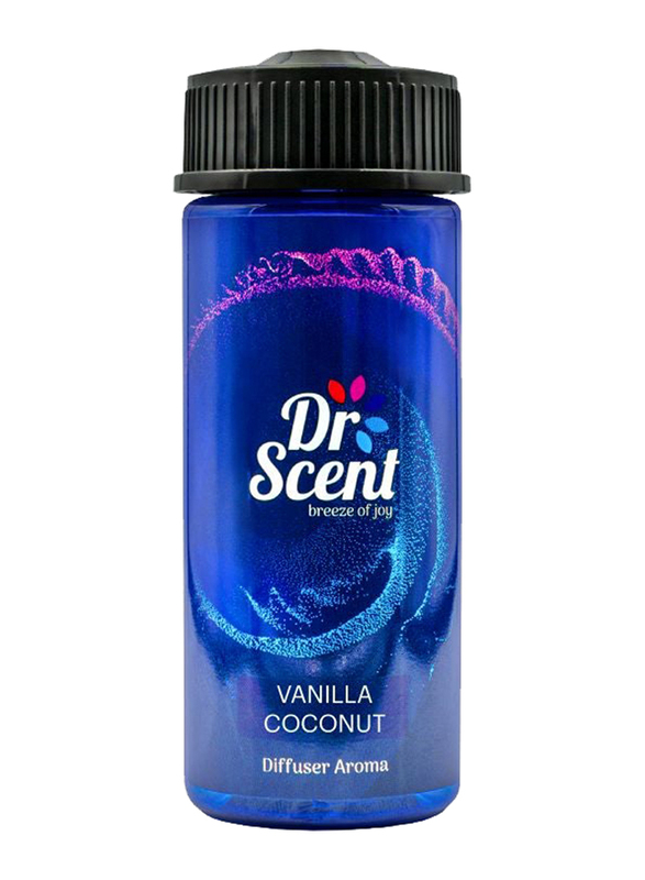 Dr Scent Aroma Diffuser, 170ml, Vanilla Coconut, Black/Blue