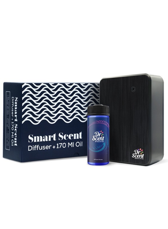 Combo Pack - Essential Oil Smart Scent Diffuser Fragrance Machine (Black) With Diffuser Aroma Oil - Address (170ml)