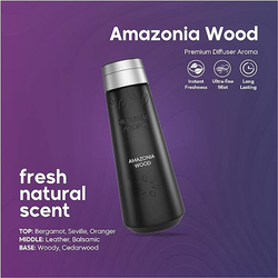 Dr Scent Premium Aroma Diffuser Oil, 450ml, Amazonia Wood, Black