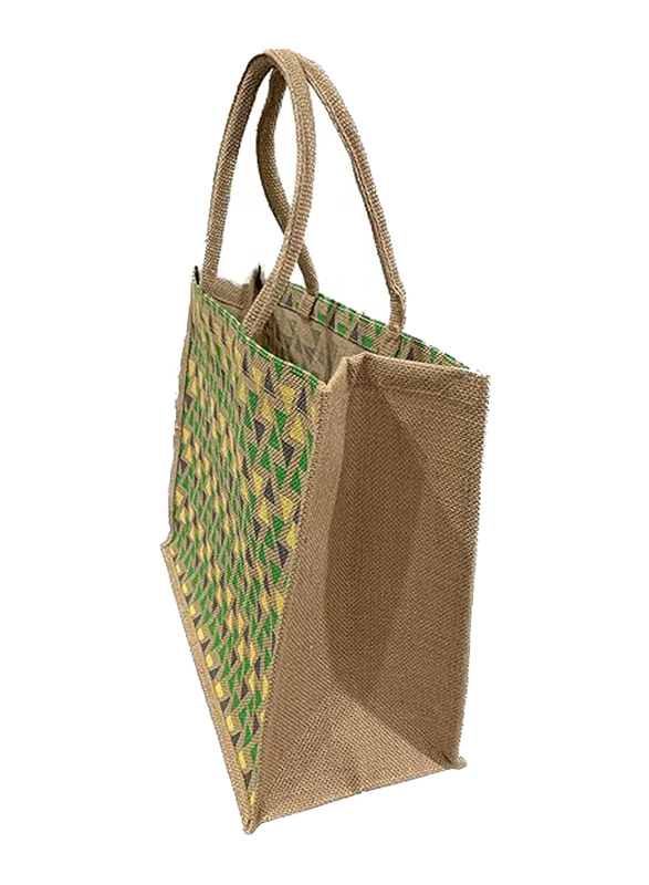 Reusable Jute Bag without Zip, Multicolour