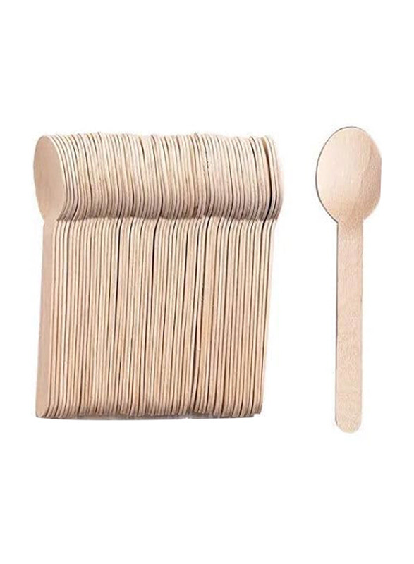 

Generic Disposable Wooden Spoon, 100 Pieces x L16mm, Brown