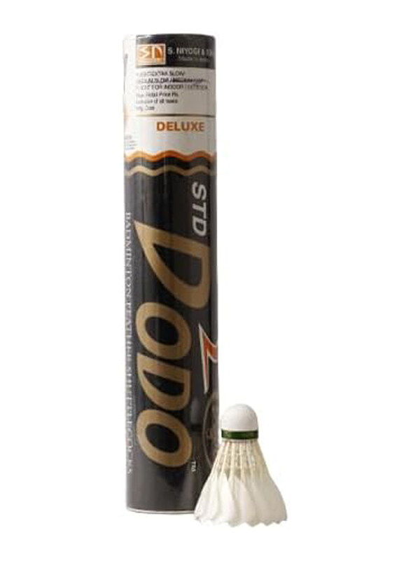 

Generic Dodo Handmade Shuttle Cock, Delux, 12 Pieces, White