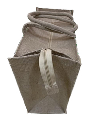 Reusable Jute Bag with Zip, Multicolour