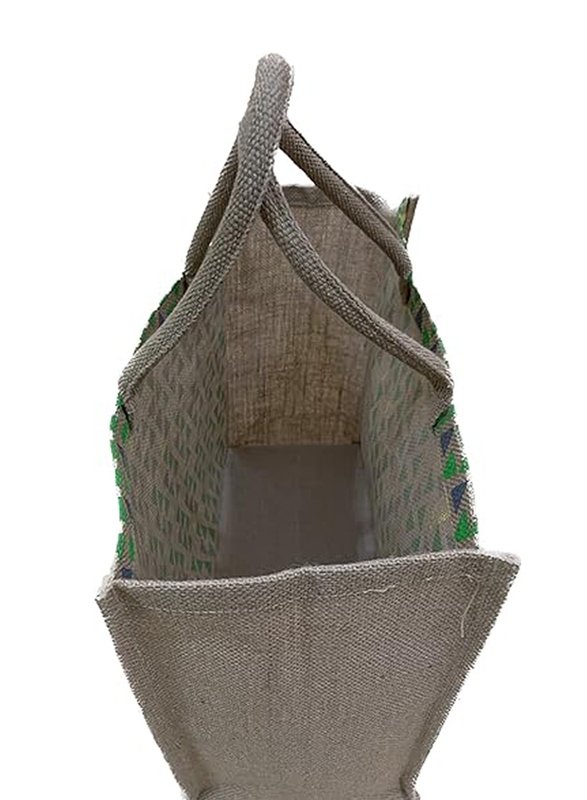 Reusable Jute Bag without Zip, Multicolour